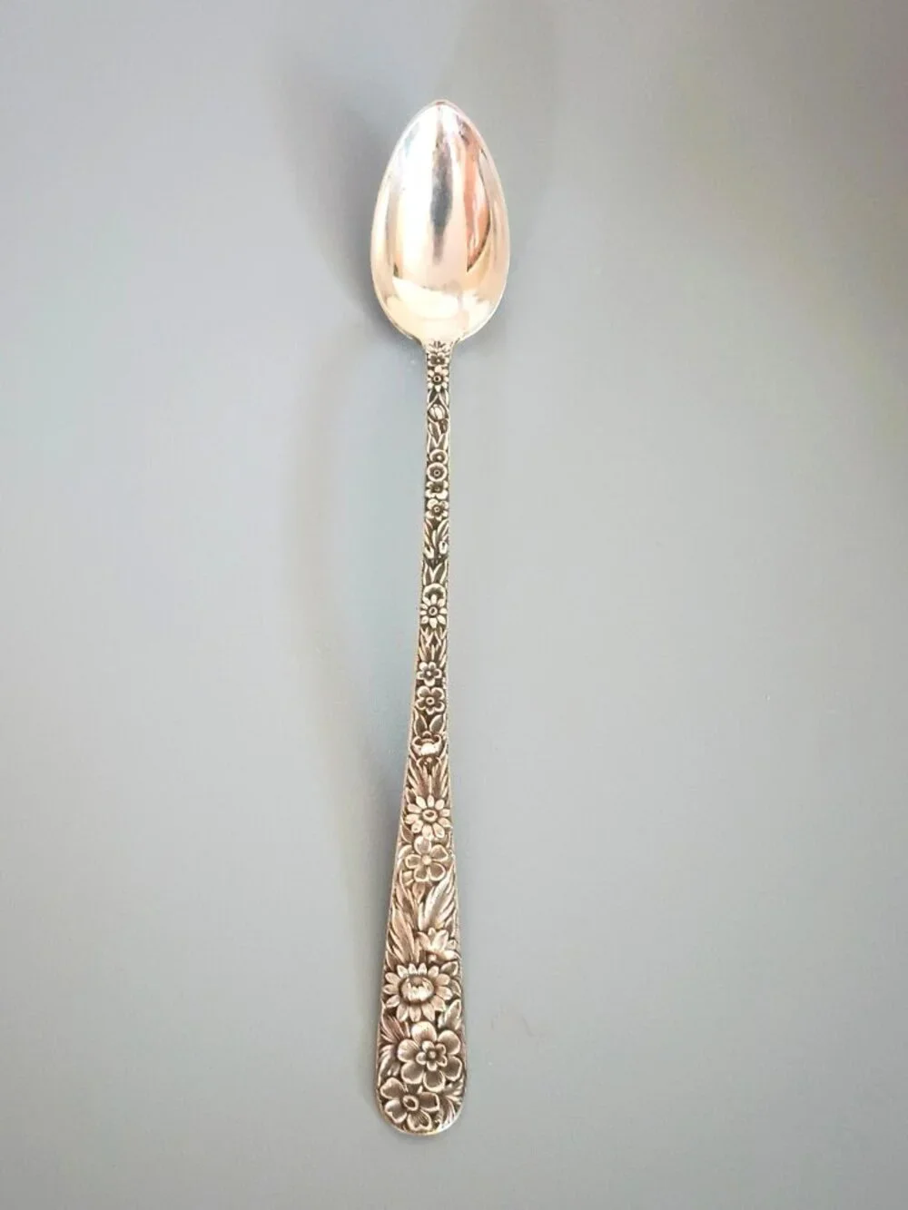S. Kirk & Son Sterling Silver Repousse Iced Tea Spoon